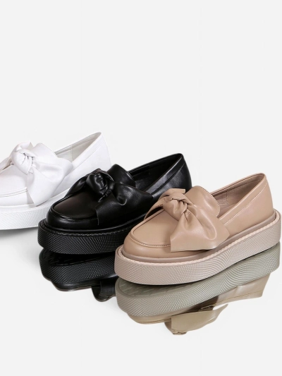 Mocasi elegante pentru femei Royalfashion cu fundiță Ortto