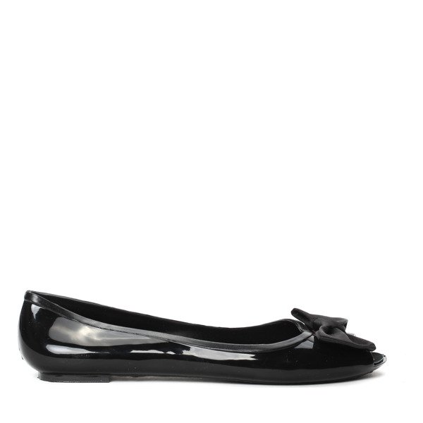 Czarne balerinki z kokardką Sandra- Obuwie