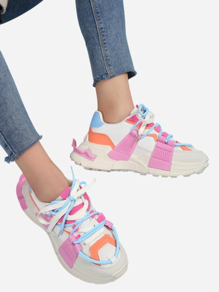 Royalfashion Sneakers de sport pentru femei cu inserții din cauciuc Bubble