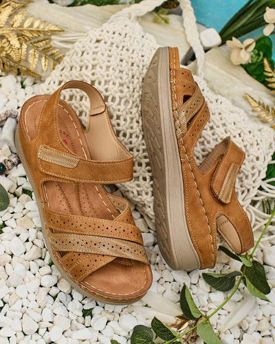 Royalfashion Sandale cu velcro de damă Liu