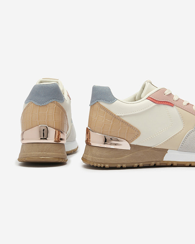 Adidași sport pentru femei, bej și gri Runan - Încălțăminte