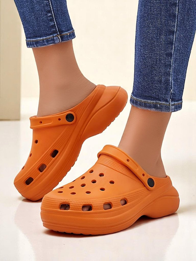 Royalfashion Sandale din cauciuc perforate pentru femei Dellosa