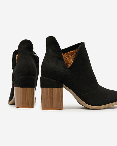 Royalfashion Cizme stiletto Ricteas negre pentru femei