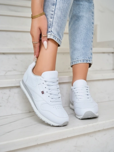 Sneaker Atelier Bianca - Pantofi Clasici Albi de Damă