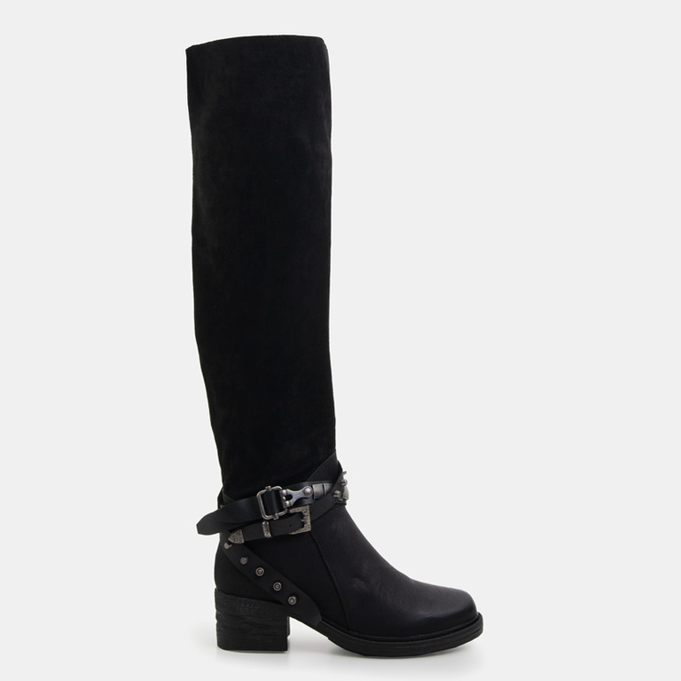 Cizme dama negre peste genunchi Luija- Încălțăminte