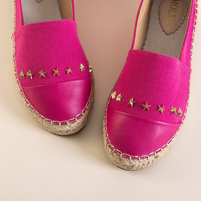 OUTLET Espadrile dama fuchsia cu stelute Fraus - Pantofi