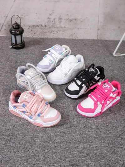 Adidași sport pentru femei Royalfashion cu șireturi decorative Clesiv