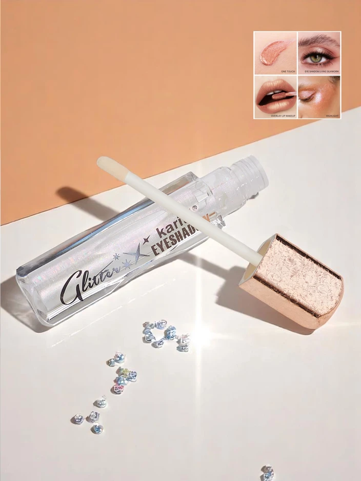 Fard de pleoape lichid strălucitor în culoarea Perlă