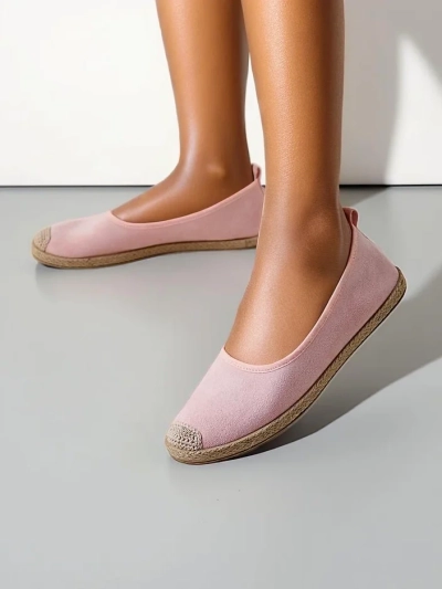 Espadrile ecologice din suede pentru femei Royalfashion Aroles