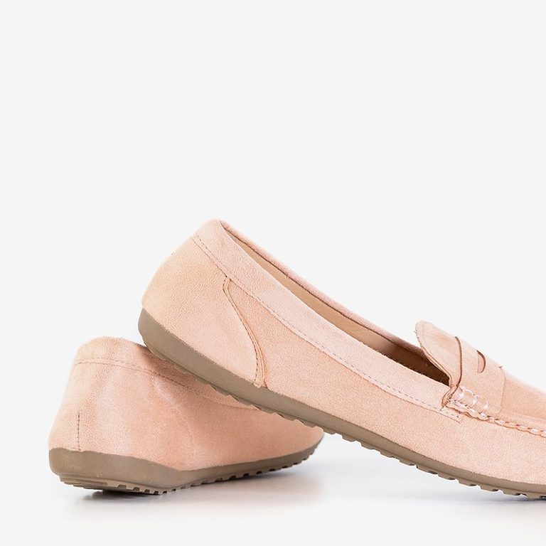 Mocasini pentru femei Selbika roz deschis - pantofi