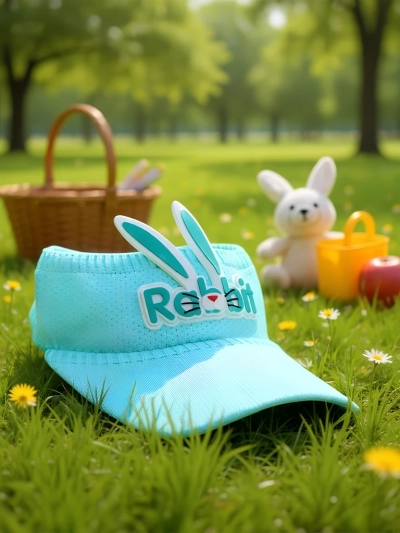 Royalfashion Vizieră de soare pentru copii cu urechi de iepuraș