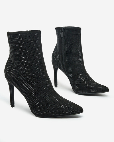 Royalfashion Cizme Stiletto Lekirisa Zirconia pentru femei