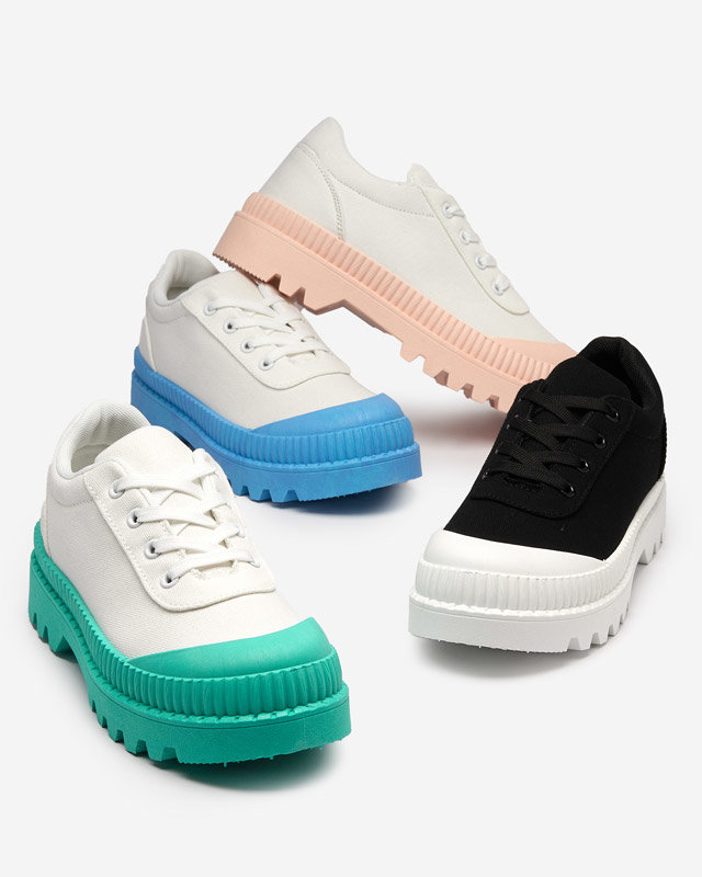 OUTLET Tenisi albi dama cu talpa Comp roz - Incaltaminte