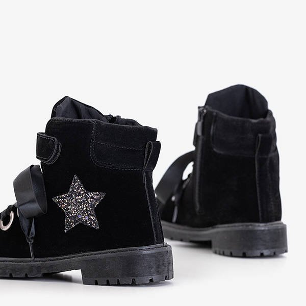 Genti negre pentru femei cu decorațiuni Misaka - Încălțăminte