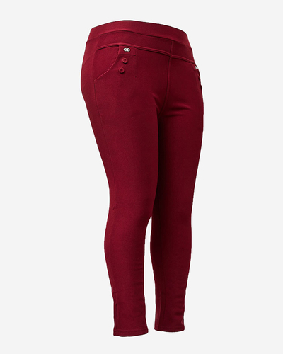 Royalfashion Pantaloni treggings izolați pentru femei PLUS SIZE