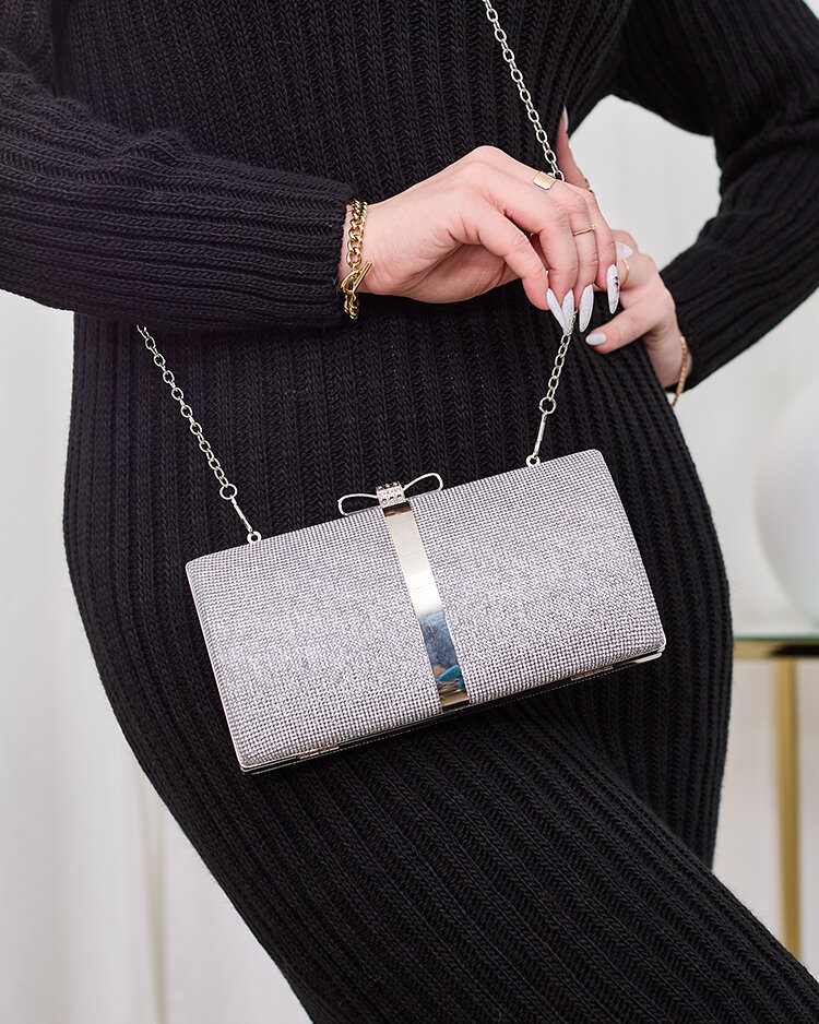 Royalfashion Geantă de ambreiaj pentru femei gri