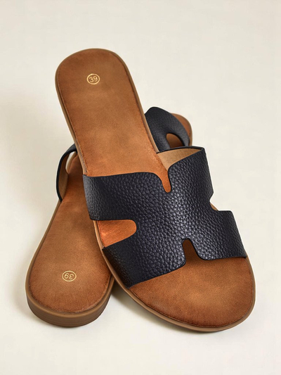 Royalfashion Papuci de damă cu talpă plată Stil casual