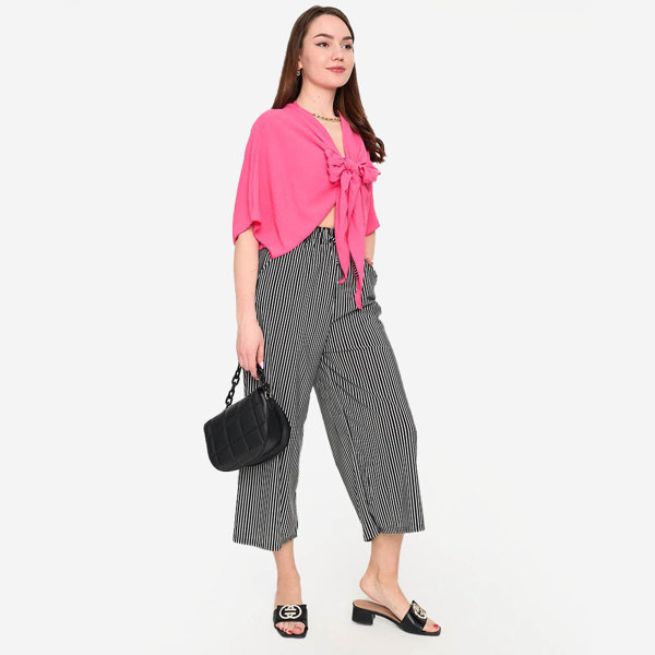 Pelerina scurta dama roz inchis - Imbracaminte