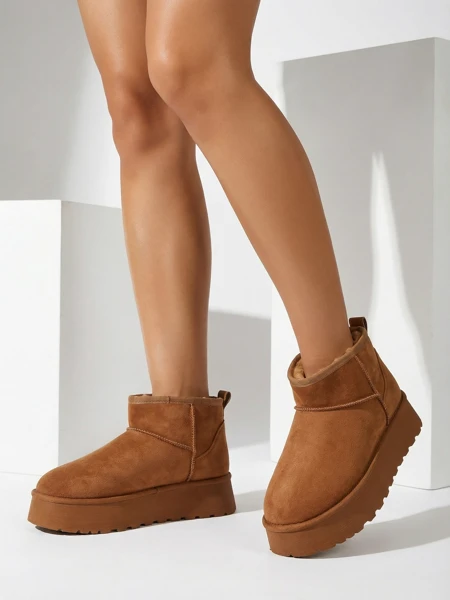 Royalfashion Încălțăminte scurtă asemănătoare cu cizmele de zăpadă pentru femei Fortesse