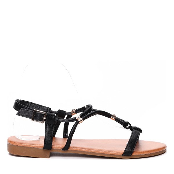 Czarne sandały - Obuwie