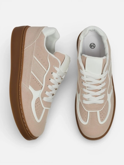 Sneakers Damă Luna Bej Ecologici Casual de Primăvară