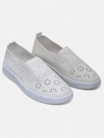 Royalfashion Încălțăminte damă slip-on cu model ajurat Mayla