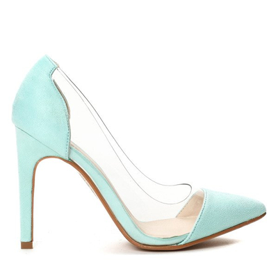 Niebieskie czółenka na szpilce Breanna- Obuwie