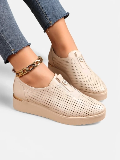 Ghete perforate pentru femei Royalfashion Slip-on Goffies