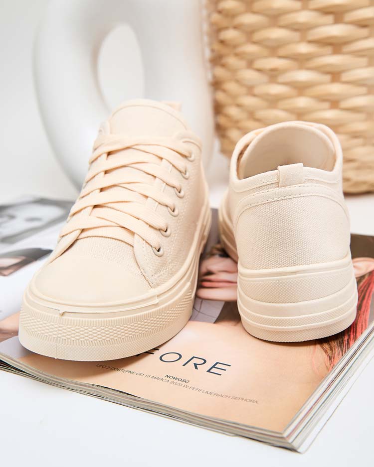 Royalfashion Adidași clasici cu șireturi pentru femei Seleas