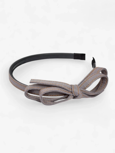 Royalfashion Bentiță cu fundă, stil denim