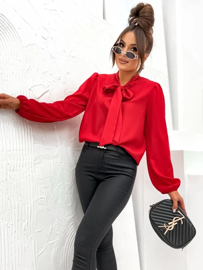 Bluza de damă Royalfashion cu fundă