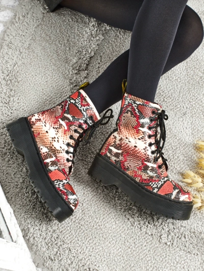 Botine workeri de damă cu imprimeu Isadore
