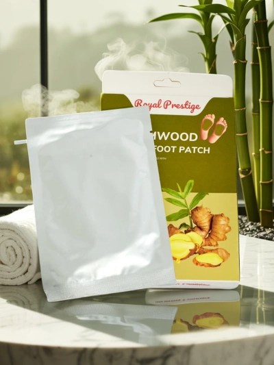 Aura Pedis: Plasturi Naturali Detoxifianți pentru Picioare cu Ghimbir și Pelin 50g