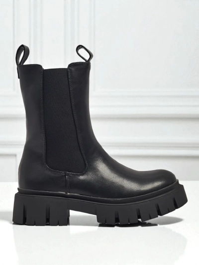 Botine înalte de damă din piele ecologică Dorvella