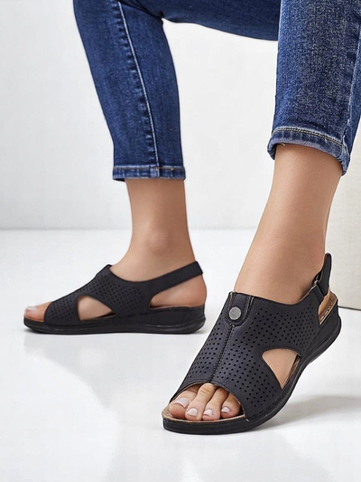 Royalfashion Sandale decupate pentru femei Leminni