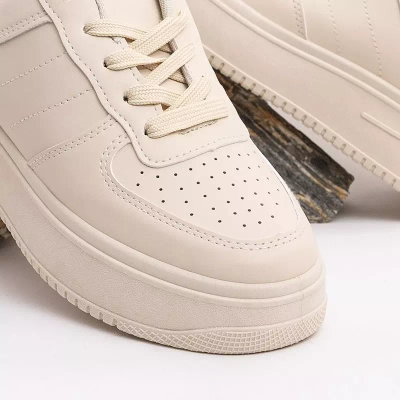 OUTLET Pantofi sport dama bej pe platforma Silvina - Incaltaminte