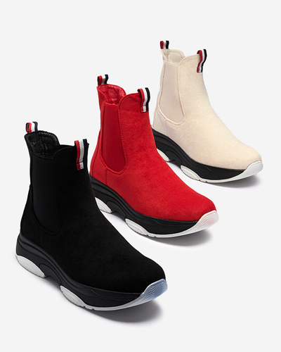 OUTLET Cizme izolate din eco-suede negru pentru femei Ducti- Footwear