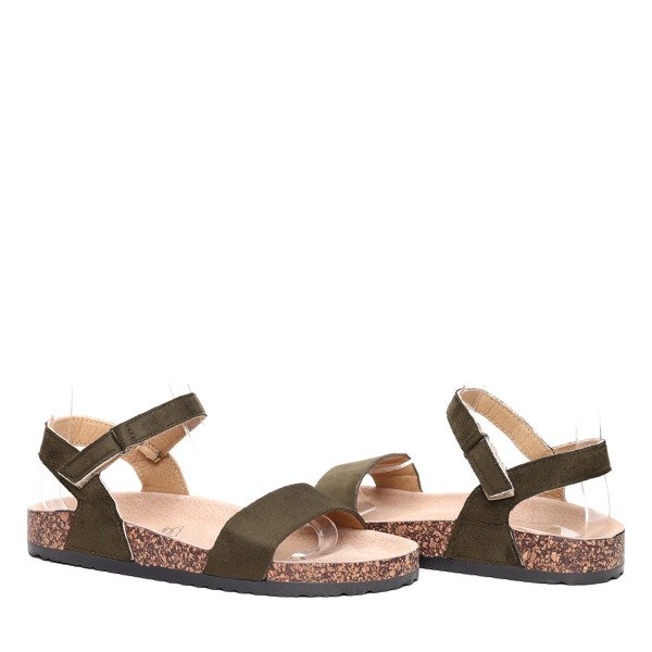 Zielone sandały - Obuwie