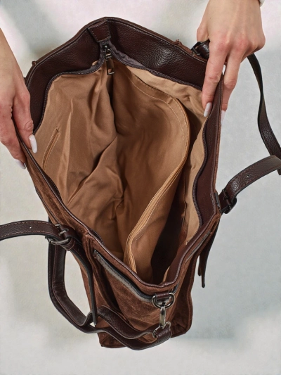 Geantă de damă shopper eco piele întoarsă Daville