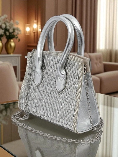 Royalfashion Kopertowa torebka damska z cyrkoniami Seren Voux