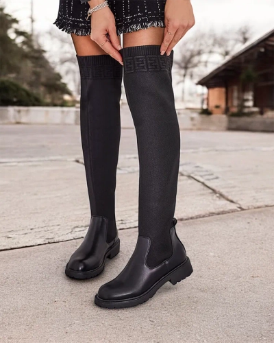 Bocanci slip-on pentru femei Royalfashion Bifonus