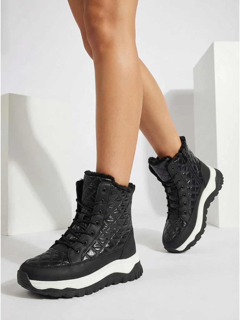 Botine tip snowboots pentru femei, matlasate, Rimea