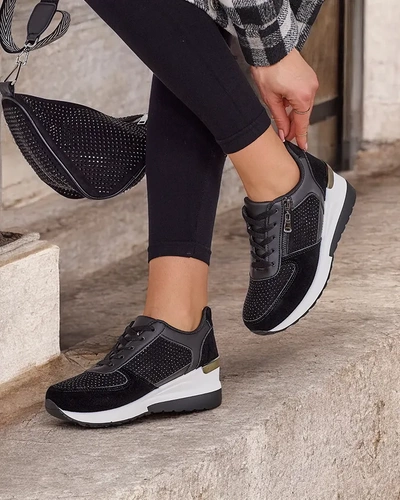 Sneakers cu talpa inalta pentru femei de la Royalfashion Neroz