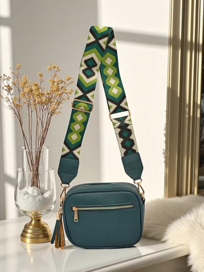 Royalfashion Geanta mica de dama din piele eco cu curea colorata Kovi Lace