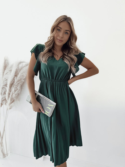 Royalfashion Rochie midi plisată de damă