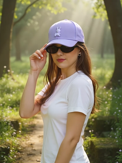 Royalfashion Șapcă cu patch Bunny Chic