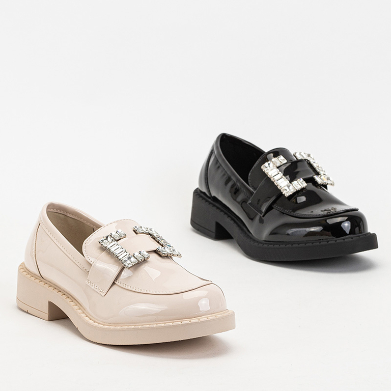 Pantofi de dama negri cu cristale Larri - Incaltaminte