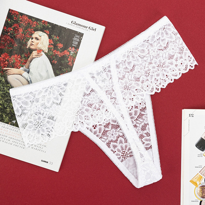 Tanga dama alba din dantela - Lenjerie intima