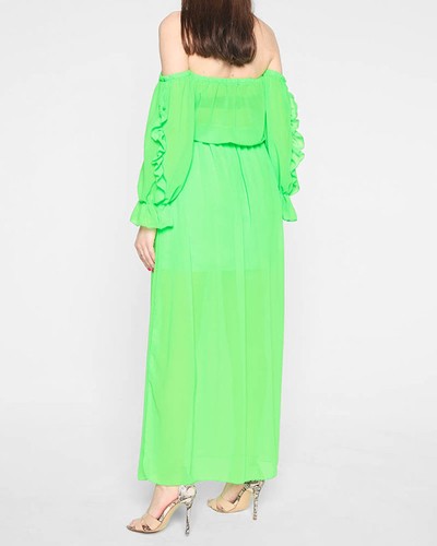 Rochie spaniolă spaniolă verde neon - Îmbrăcăminte