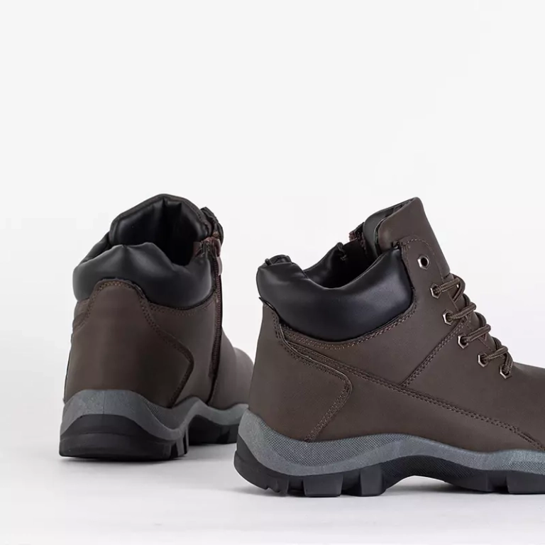 OUTLET Halter trekking barbati maro inchis - Incaltaminte